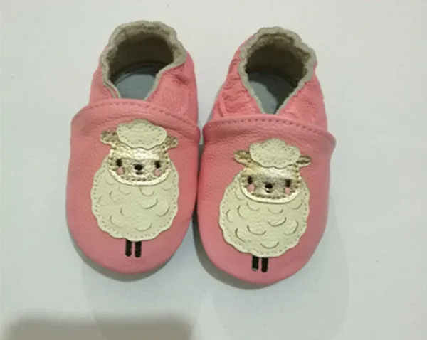 100% Genuine Cow Leather Baby Moccasins Cartoon Pattern Soft Soled Baby Boy Shoes Girl Newborn Infant Crib Shoes First Walkers