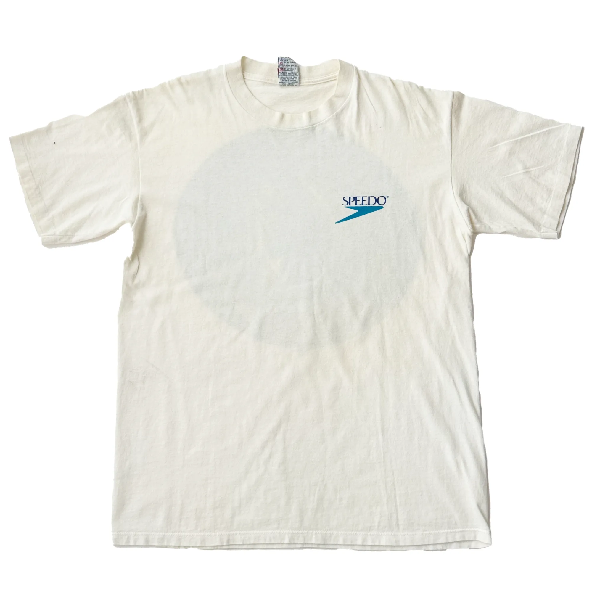 1995 Vintage White "Recycle Life" Speedo Tee