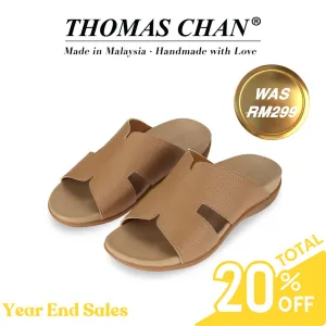 [20% off at cart] Men Classic H-Strap Leather Sandals