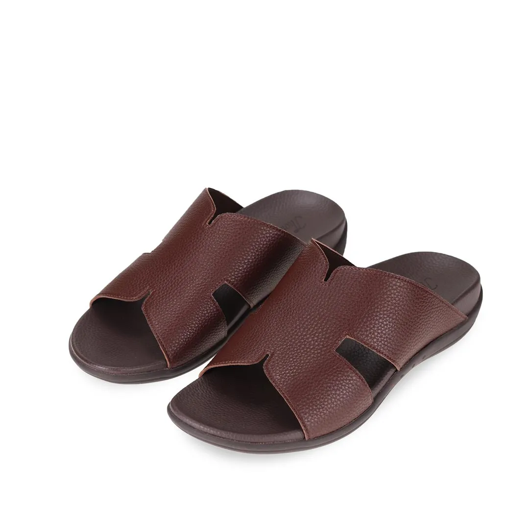 [20% off at cart] Men Classic H-Strap Leather Sandals