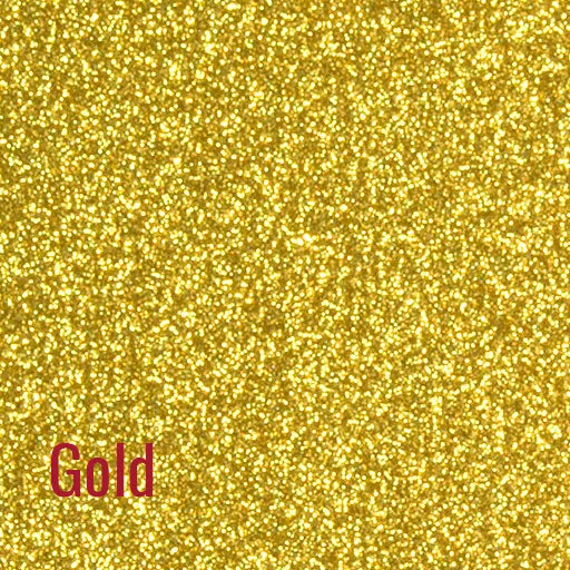 20" Gold Siser Glitter Heat Transfer Vinyl (HTV)