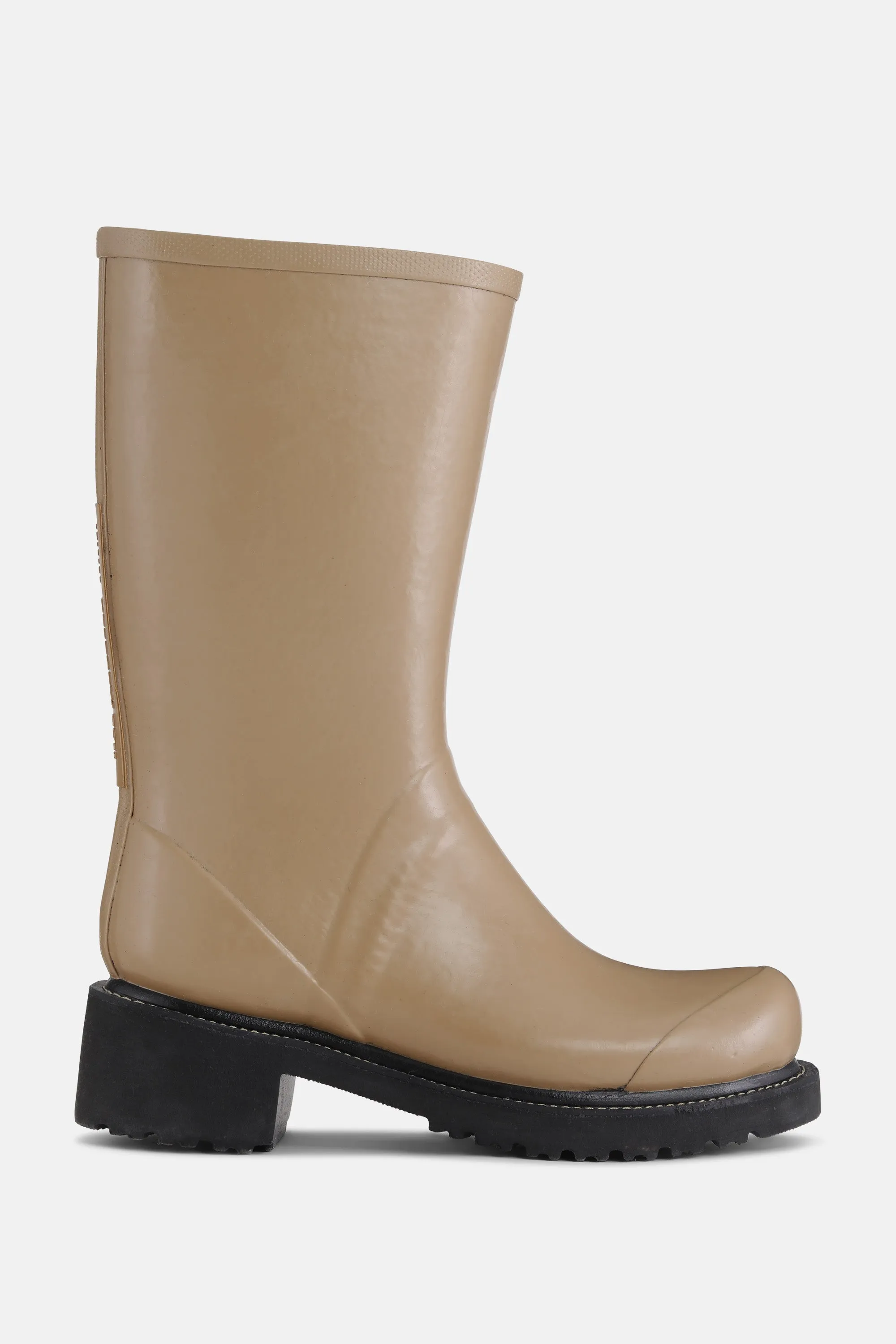 3/4 Rubber Boots With Zip - Otter