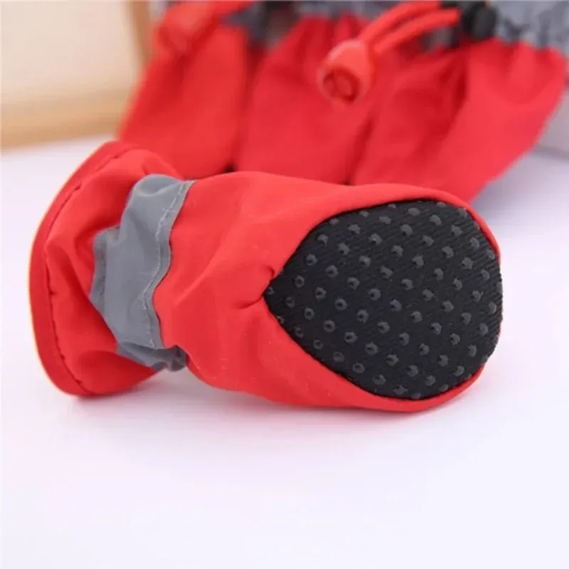 4pcs/set Waterproof dog/cat waterproof boots**Pet Supplies*