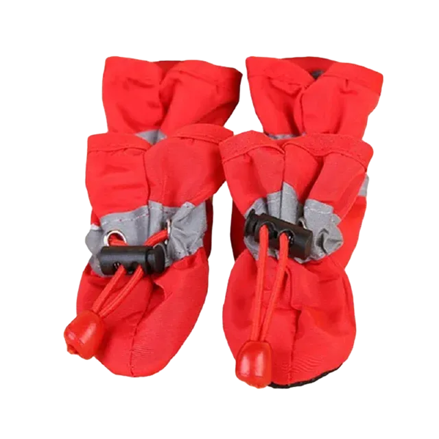 4pcs/set Waterproof dog/cat waterproof boots**Pet Supplies*