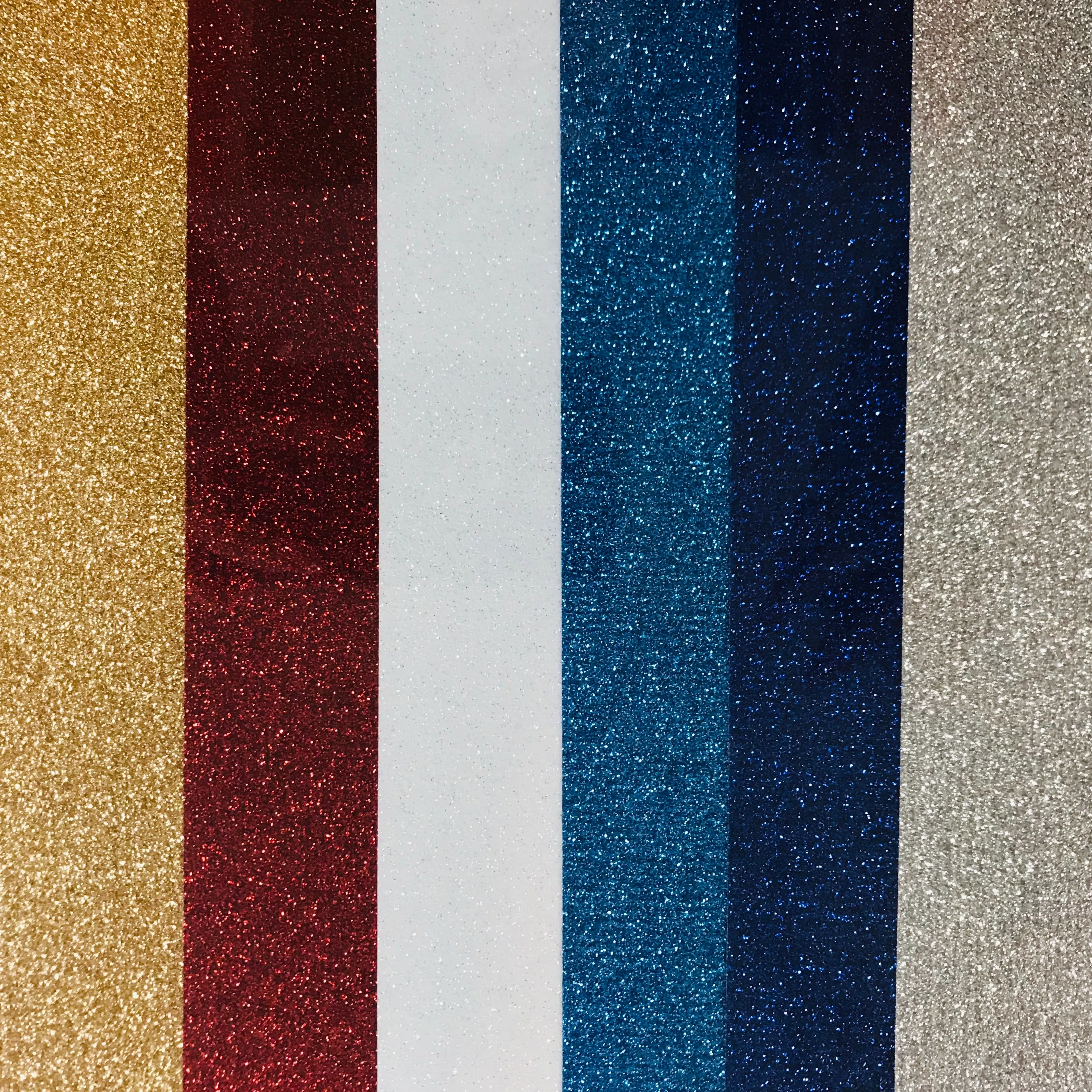 4th of July/Patriotic Colors Siser Glitter Heat Transfer Vinyl (HTV) Bundle