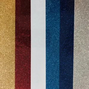 4th of July/Patriotic Colors Siser Glitter Heat Transfer Vinyl (HTV) Bundle