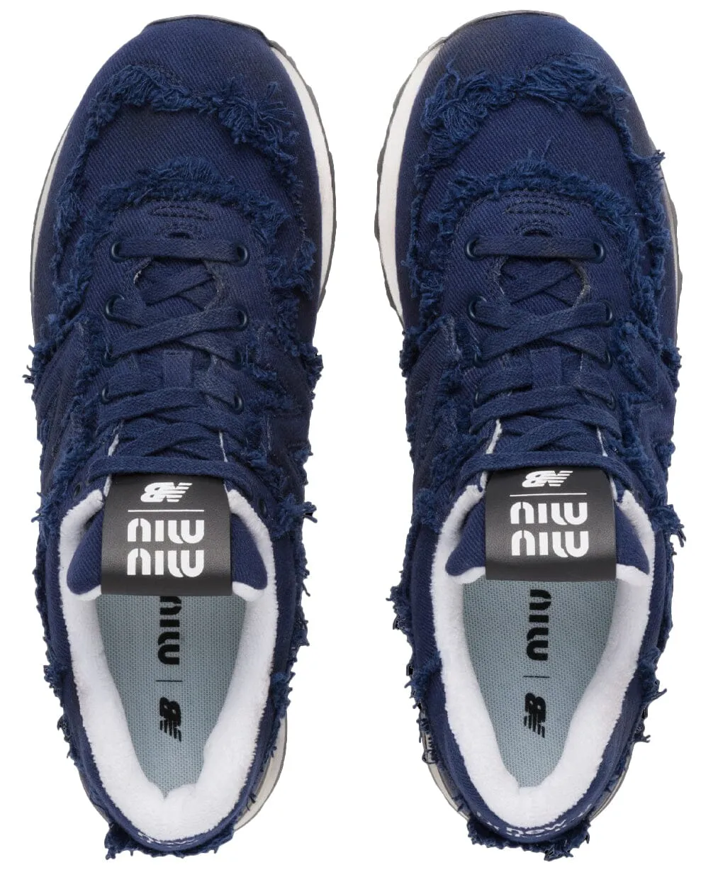 574 New Balance x Miu Miu denim sneakers