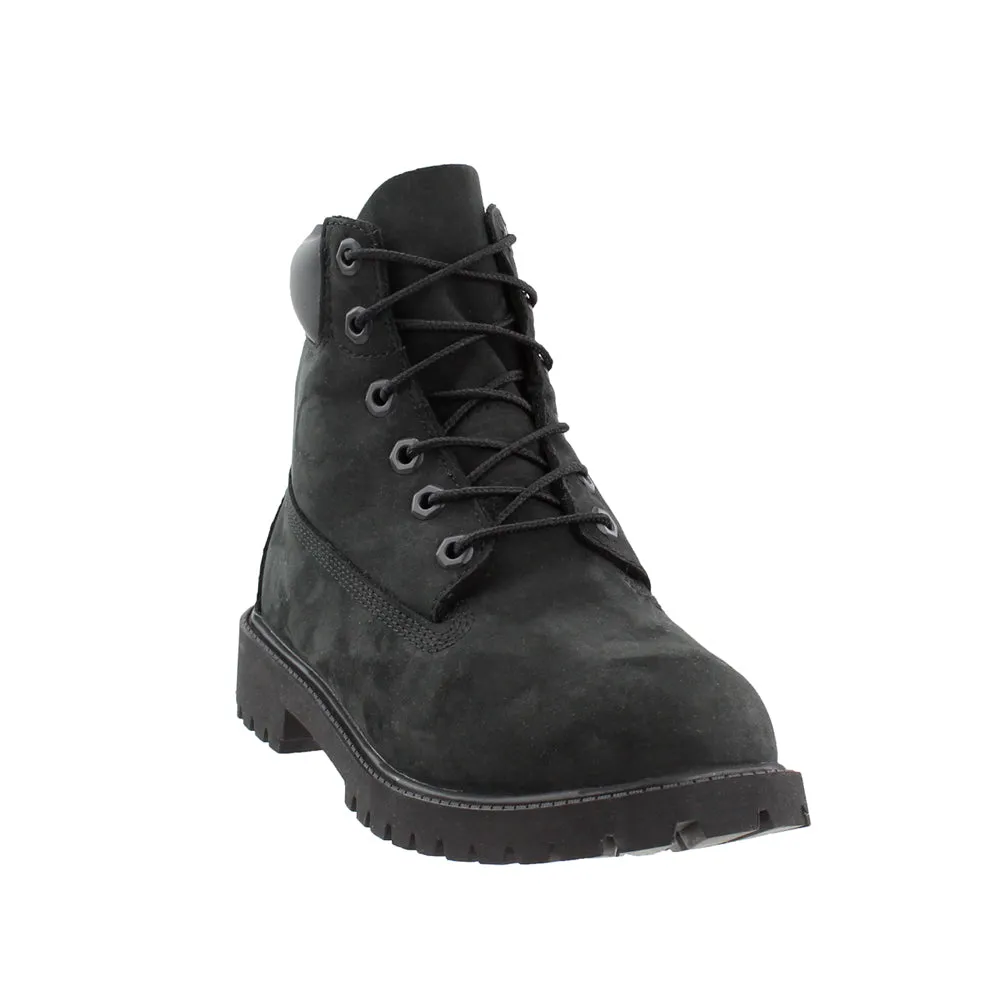 6 Inch Premium Waterproof Round Toe Lace Up Boots (Big Kid)