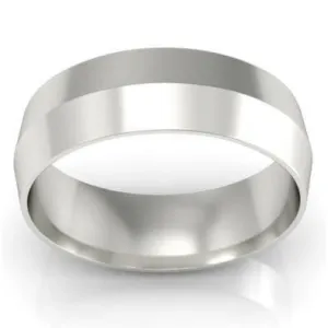 6mm Knife Edge Wedding Ring in 14kt Gold