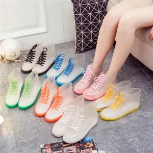 7 Colors Transparent Water Proof Boots AD10156