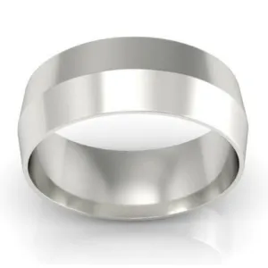 7mm Knife Edge Wedding Ring in 18-Karat