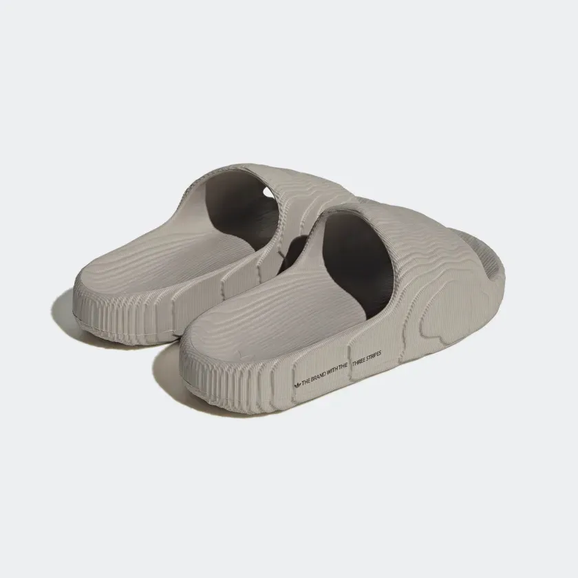 Adidas Men's Adilette 22 Slides - Light Brown / Core Black