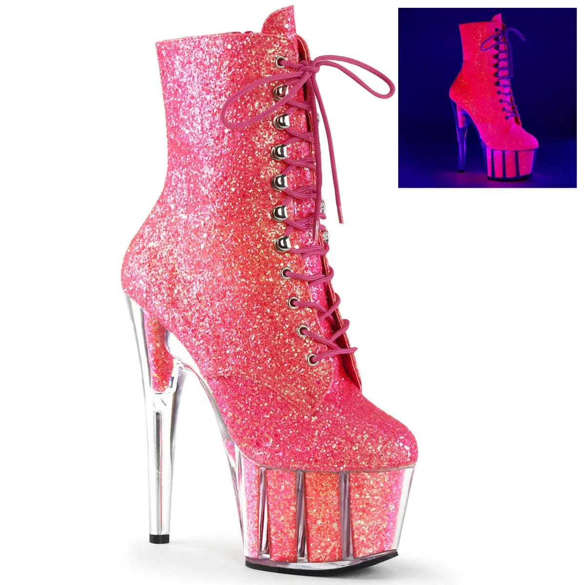 ADORE-1020G Neon Pink Glitter/Neon Pink Glitter