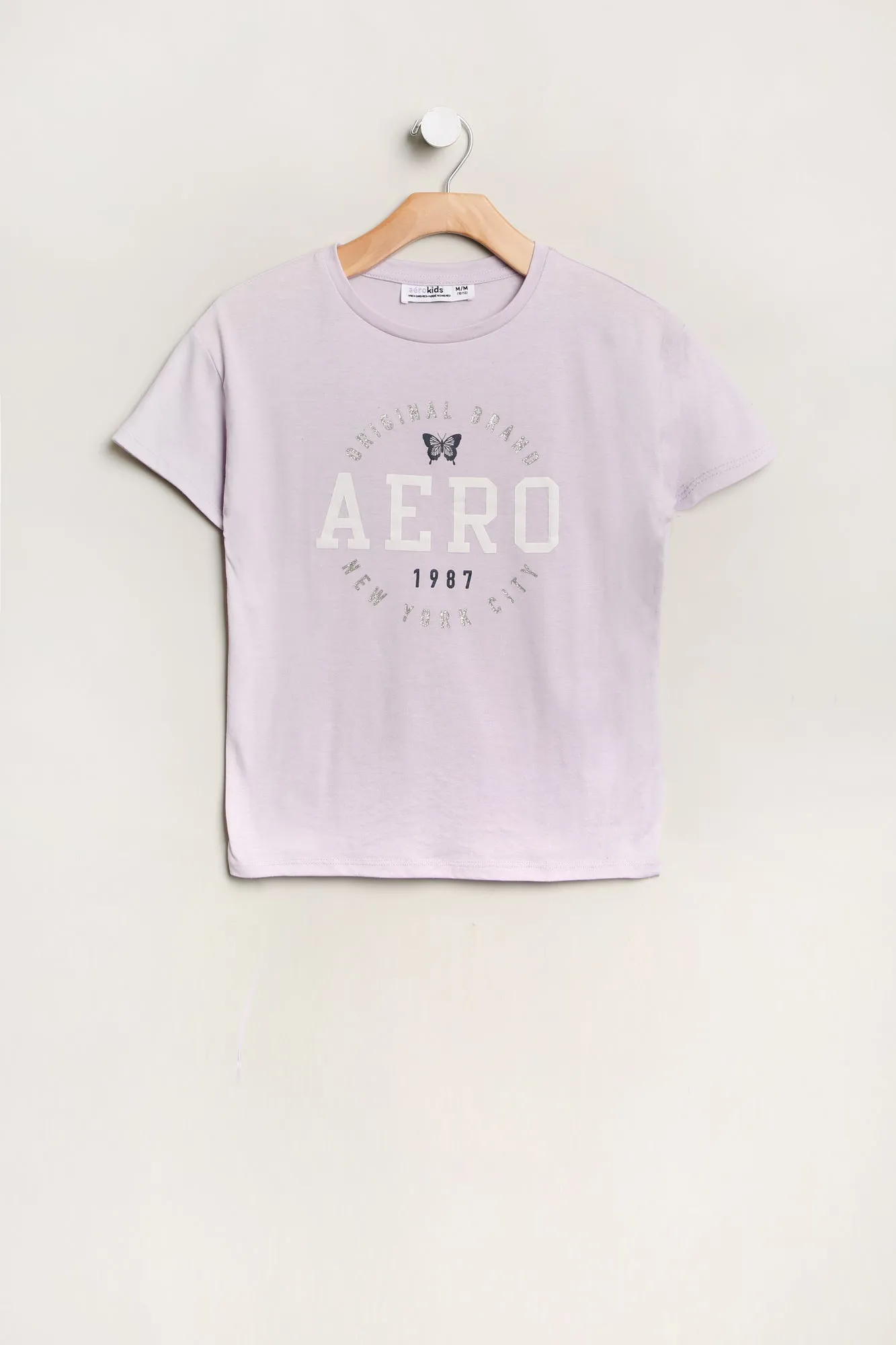 AERO Girls' 1987 Butterfly Graphic Tee