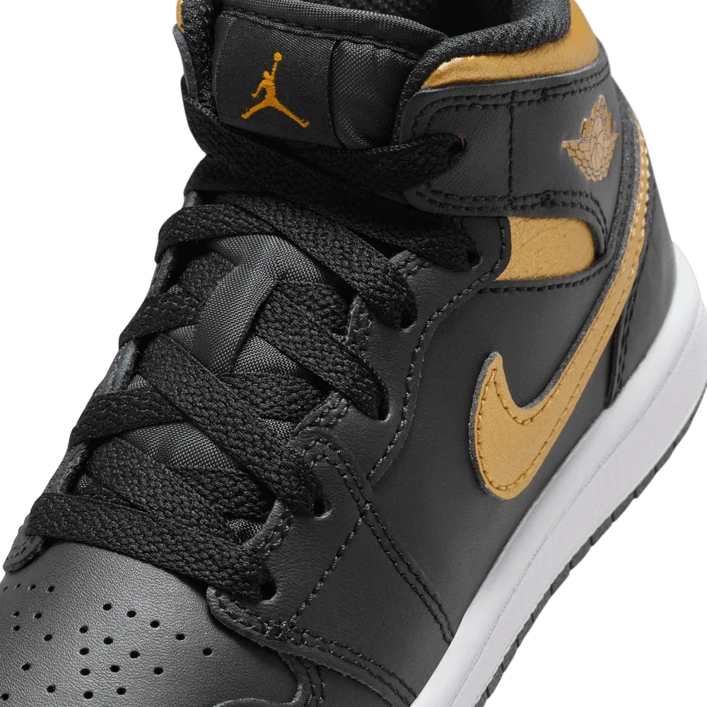 Air Jordan 1 Mid PS 'Black Metallic Gold'