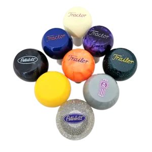 Amber Glitter FlatTop Shift Knob