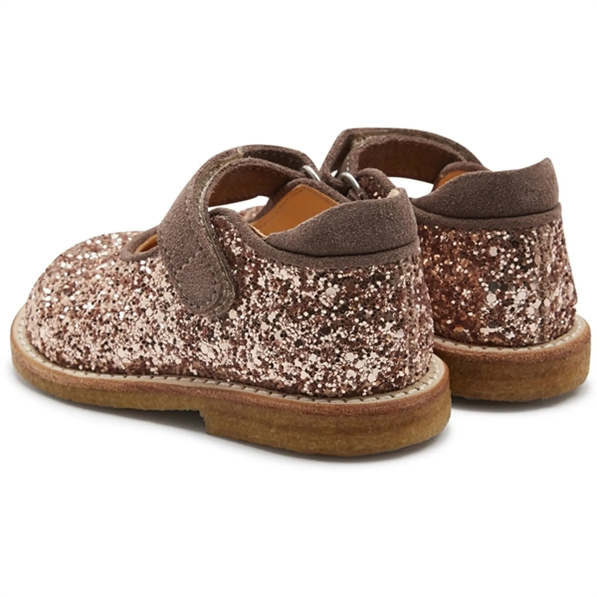 Angulus Starter Tulle Shoe With Velcro Maple Glitter/Taupe