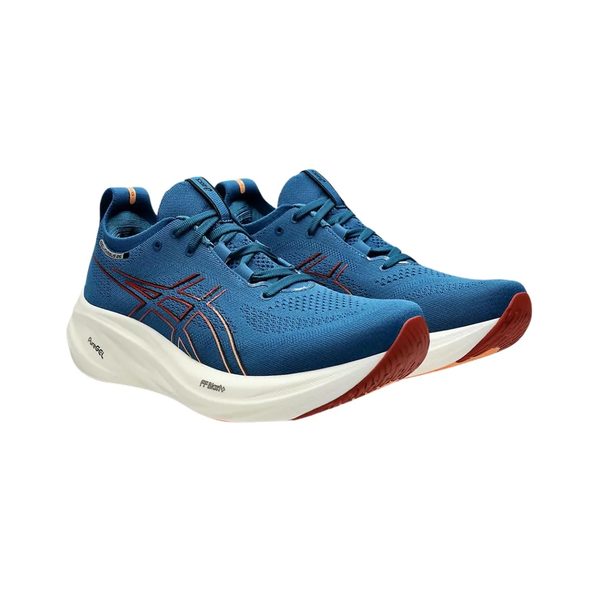 Asics Gel-Nimbus 26 Blue Orange AW24 Running Shoes