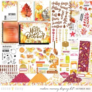 Autumn Whispers Modern Memory Keeping kit  October 2023