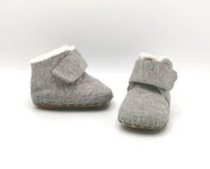 BABY GIRL SIZE 2 (0/6 MONTHS) - TOMS, Soft Fall / Winter Crib Booties EUC B19