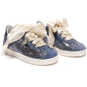 Blue Glitter Trainers