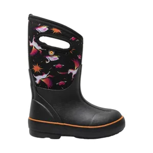 Bogs Kids' Classic II Space Pegasus Rain Boots - Black Multi