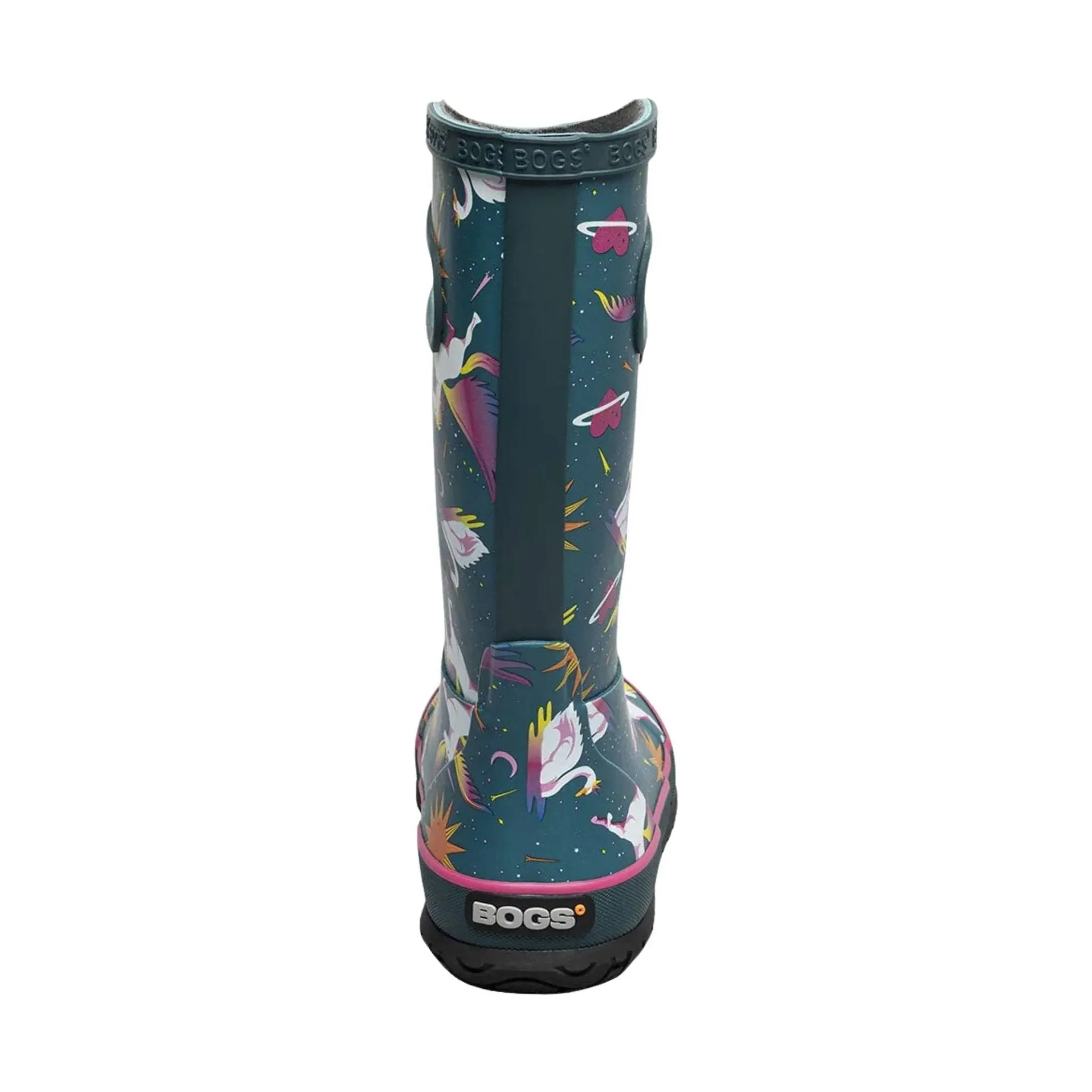 Bogs Kids' Unicorn Swan Rain Boots - Teal Multi