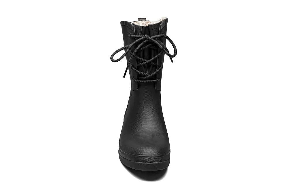 'Bogs' Women's Amanda II Lace Up WP Rain Boot - Black