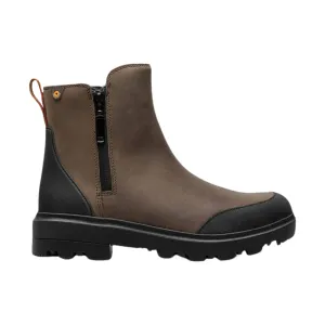 Bogs Women's Holly Zip Leather Rain Boot - Brown