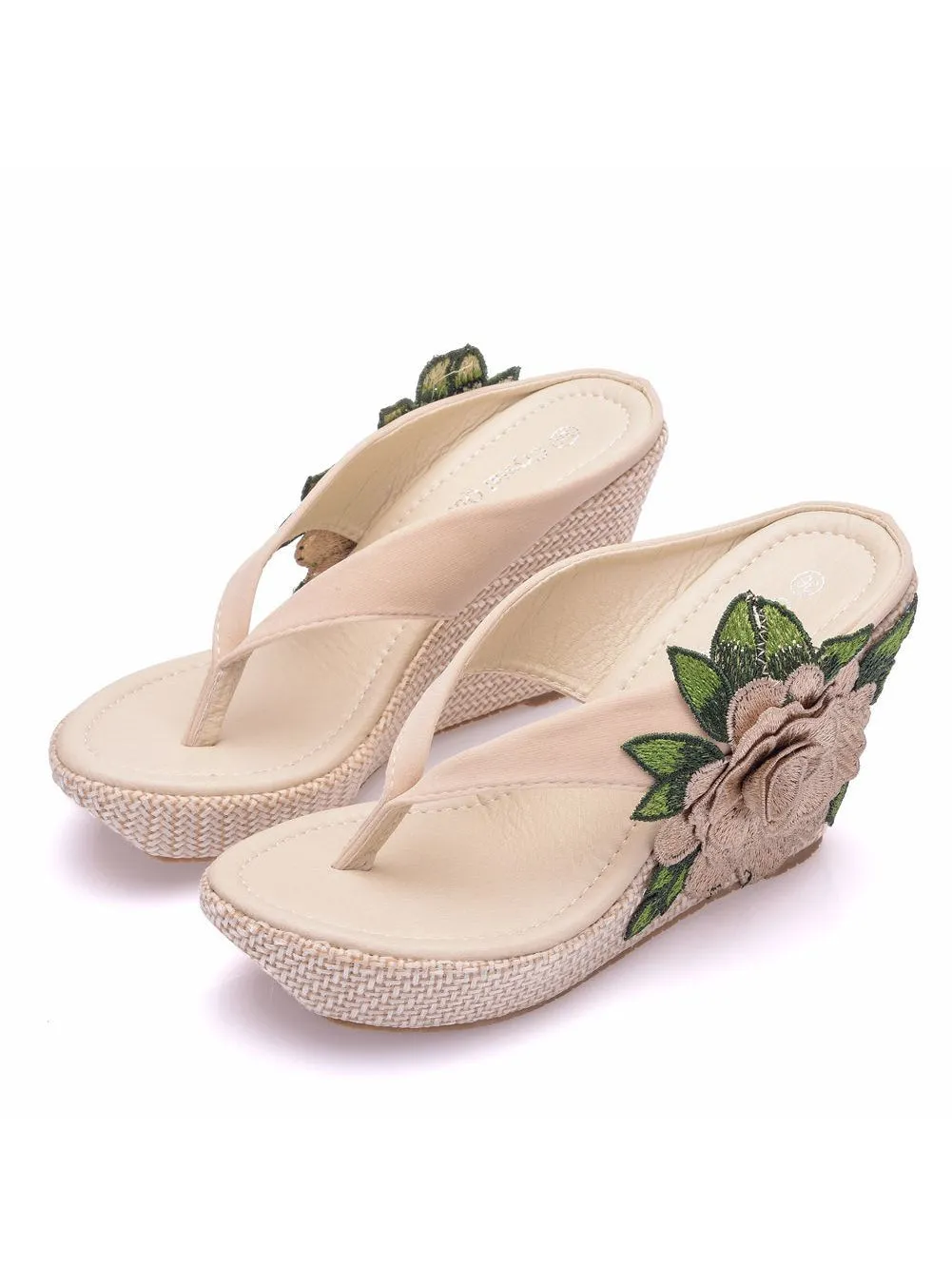 Bohemian Wedges Beach Flip-flops