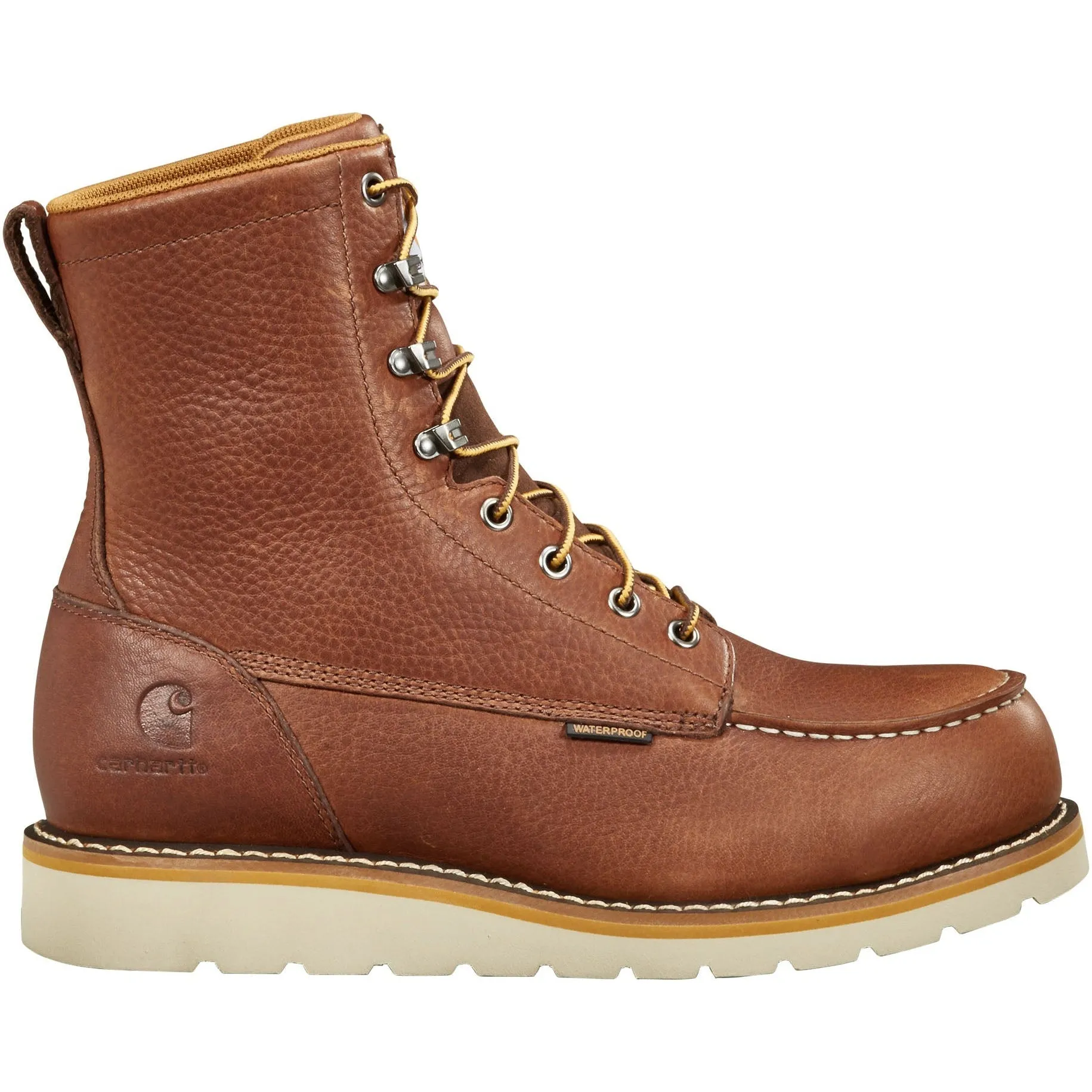 Carhartt Men's 8" Waterproof Steel Toe Wedge Work Boot - Redwood - FW8275-M