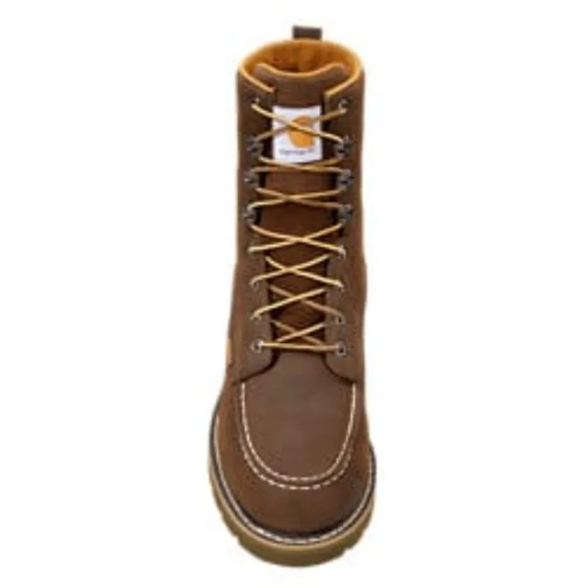 Carhartt Men's Moc 8" Soft Toe Wedge Work Boot -Brown- FW8093-M