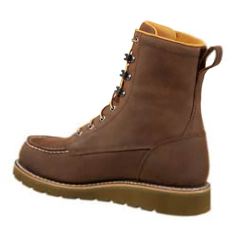 Carhartt Men's Moc 8" Soft Toe Wedge Work Boot -Brown- FW8093-M