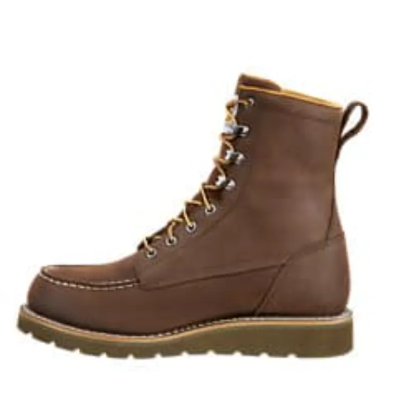 Carhartt Men's Moc 8" Soft Toe Wedge Work Boot -Brown- FW8093-M