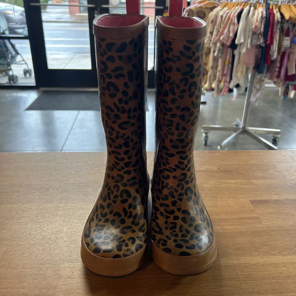 Cat & Jack Leopard Rain Boots - 13