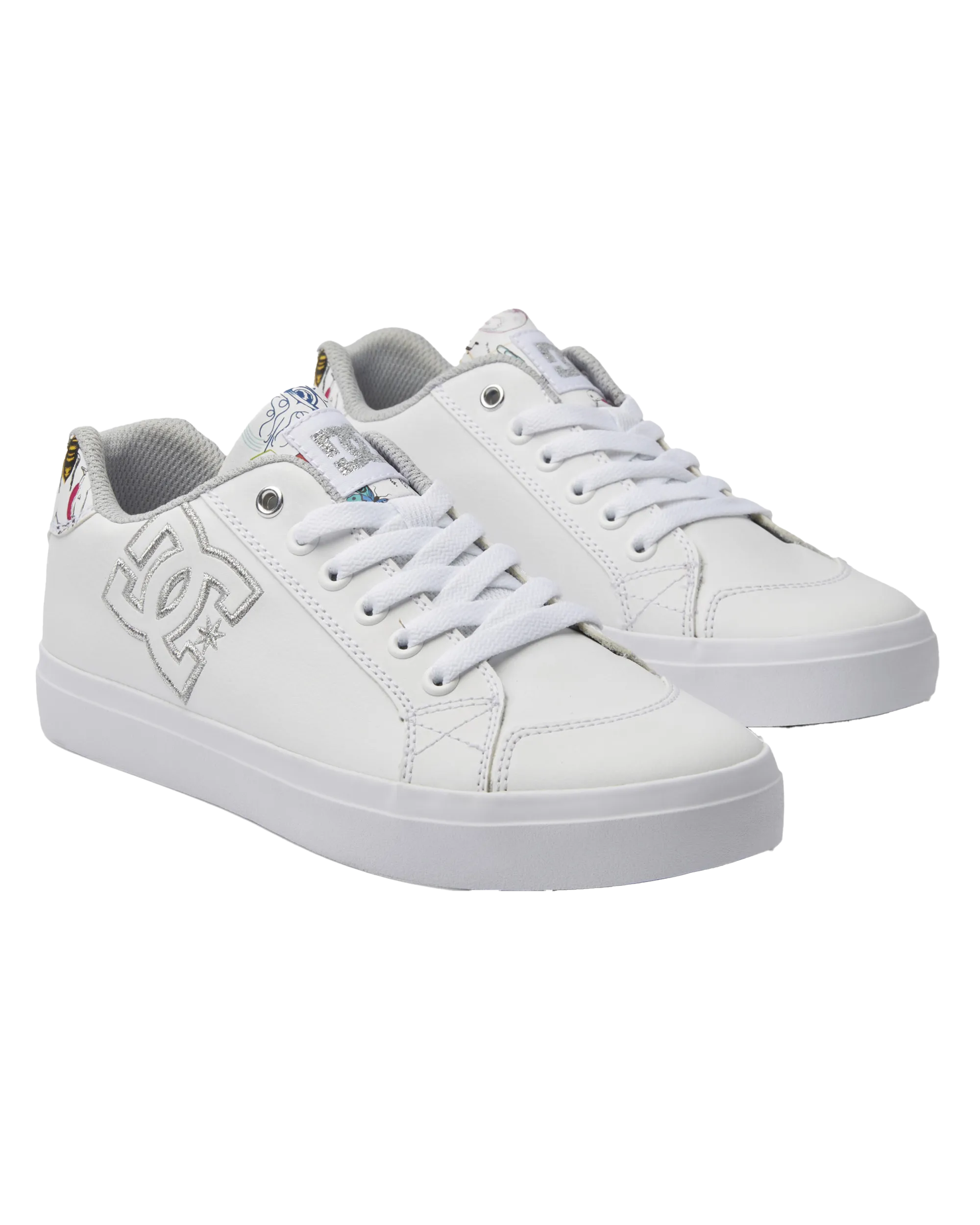 Chelsea Plus Shoes in White, Multi & Armor