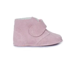 Childrenchic® My-First Pink Suede Baby Pram Velcro Booties by childrenchic