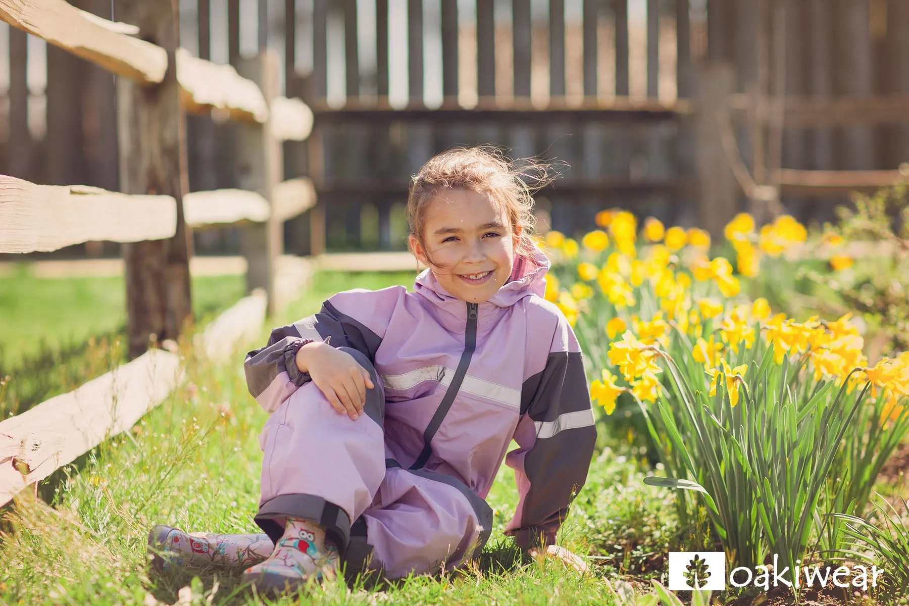 Children's Rain/Trail Suit, Lavender