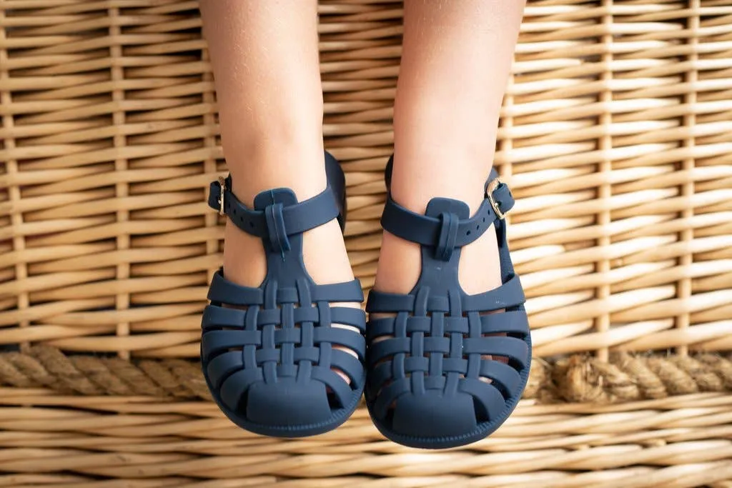 Classical Jelly Sandals Navy