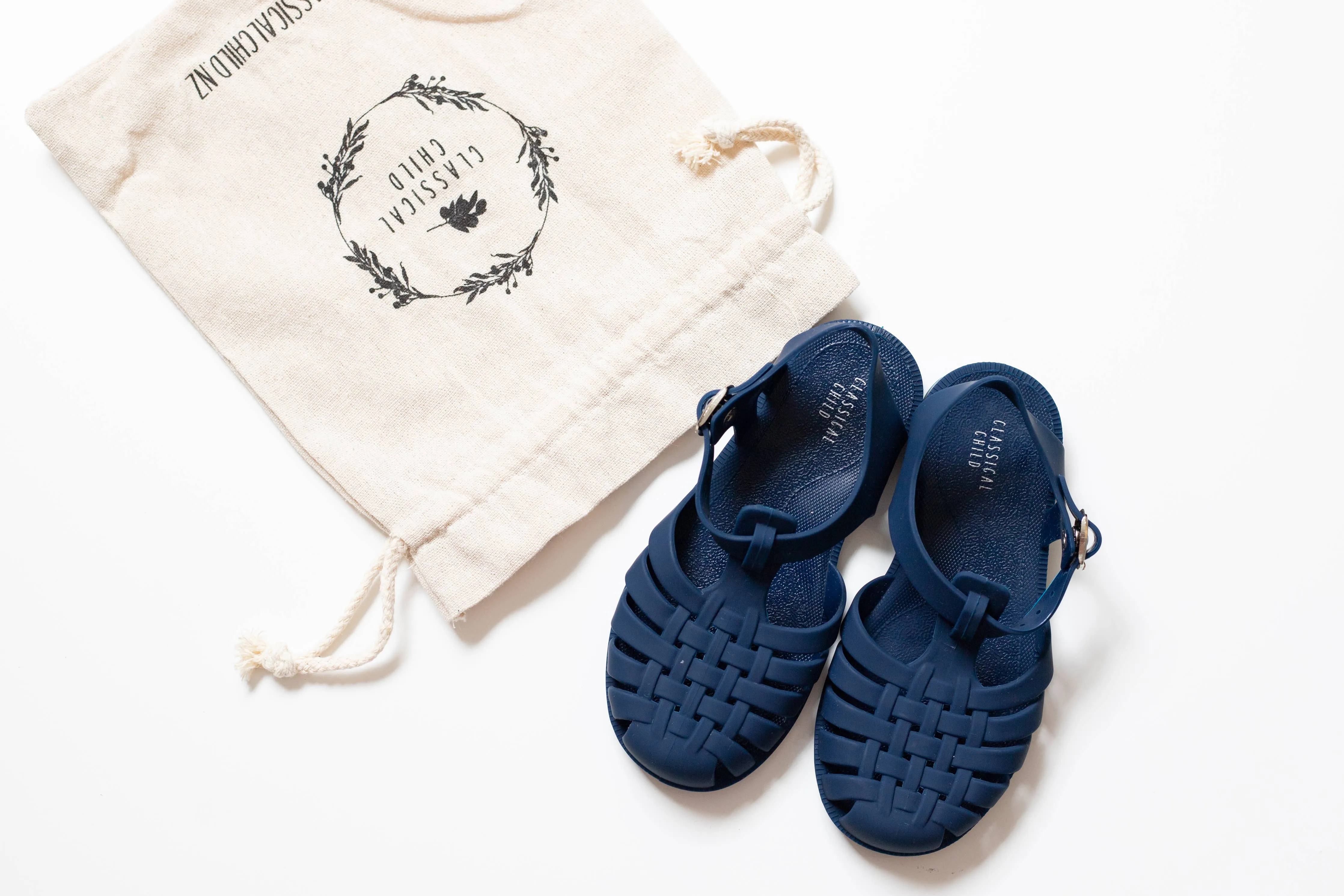 Classical Jelly Sandals Navy