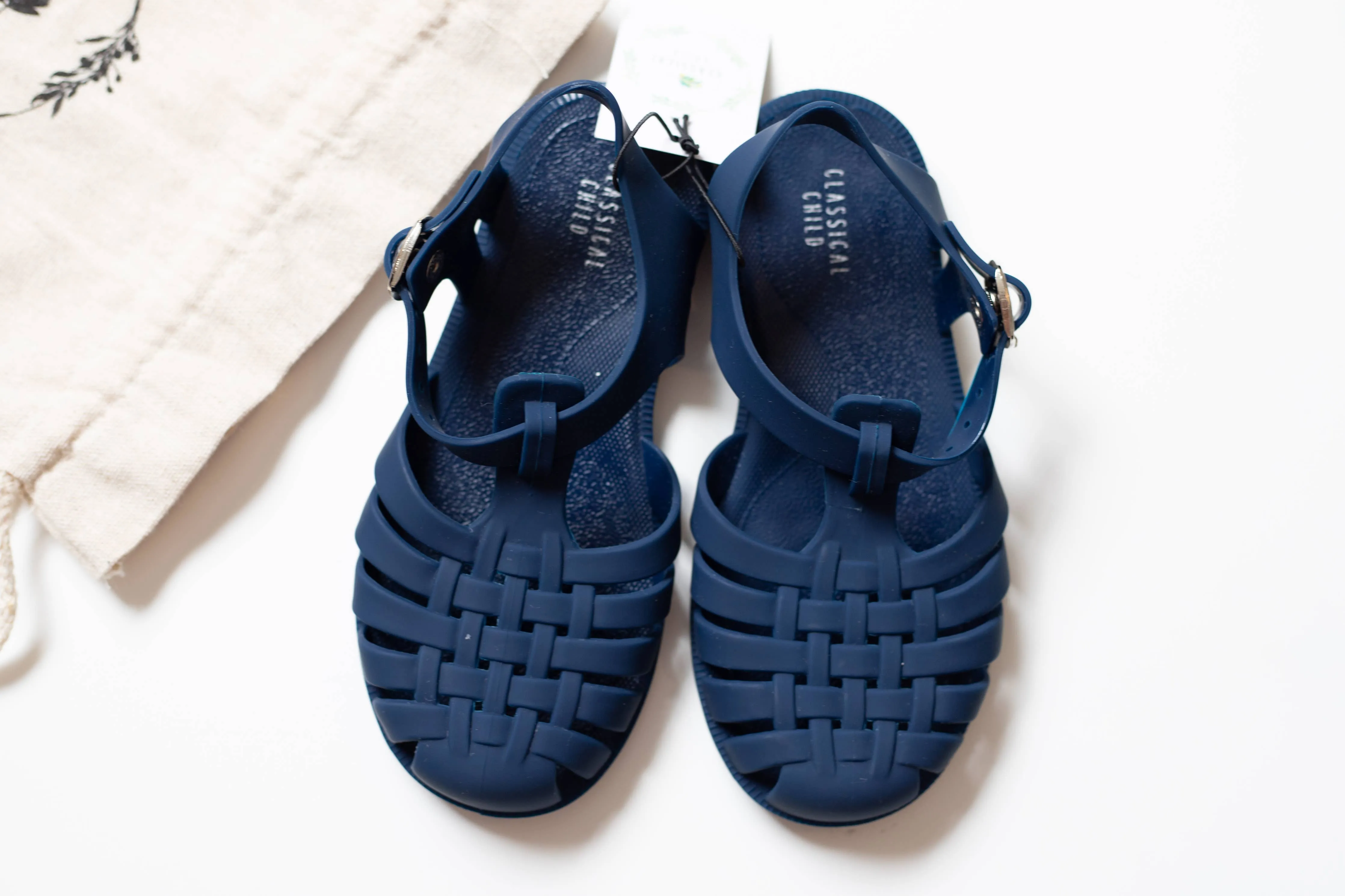 Classical Jelly Sandals Navy