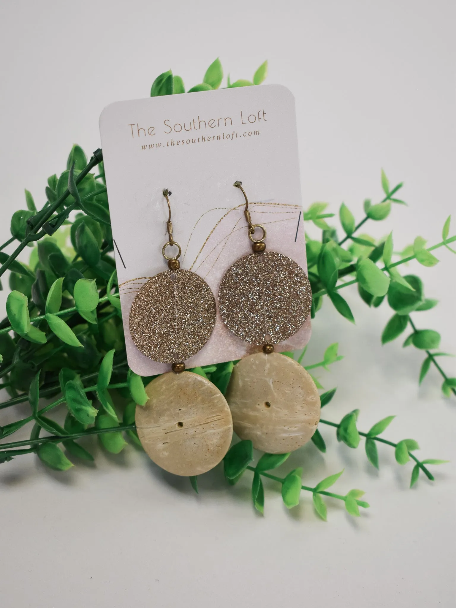 Coco Disk Drop Earrings