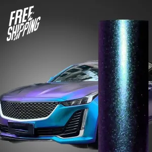 Color Shift Diamond Purple Blue Vinyl Wrap