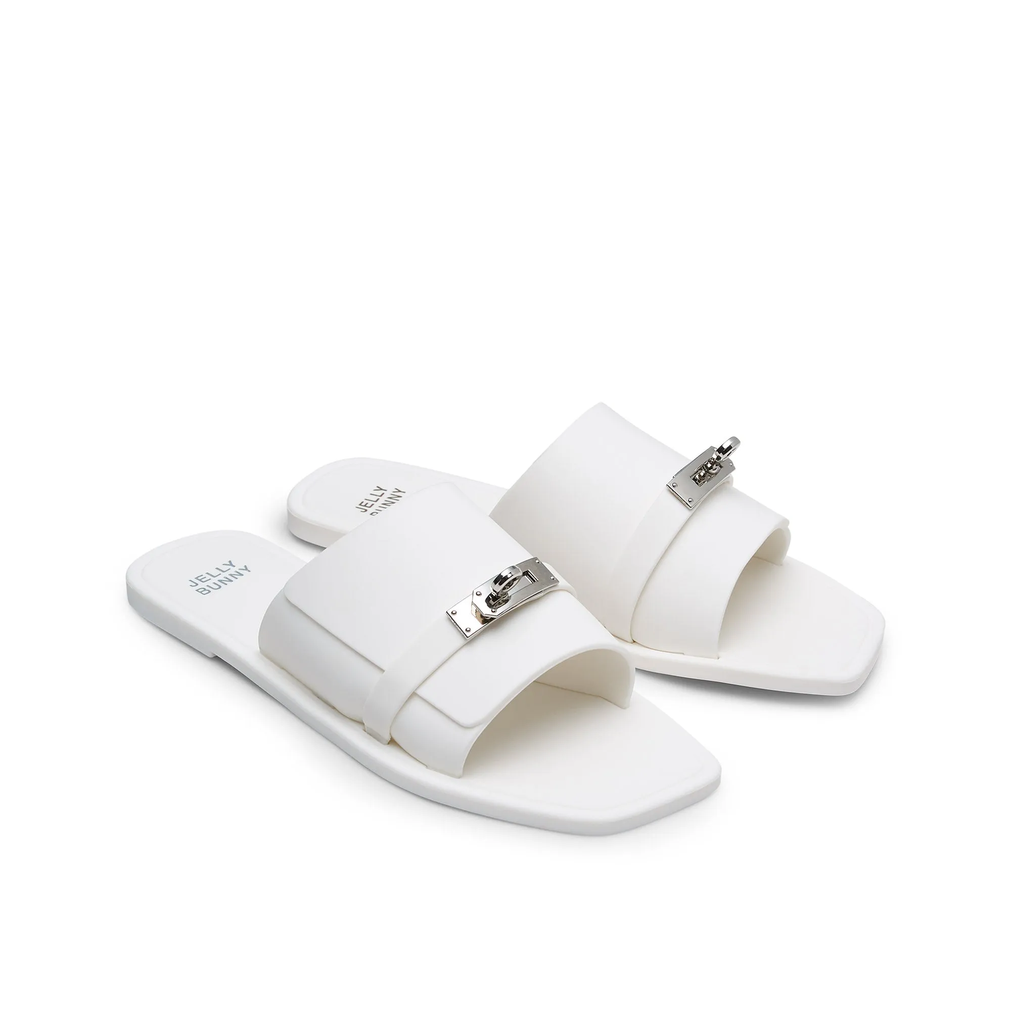 Colt Rich Flat Sandals White