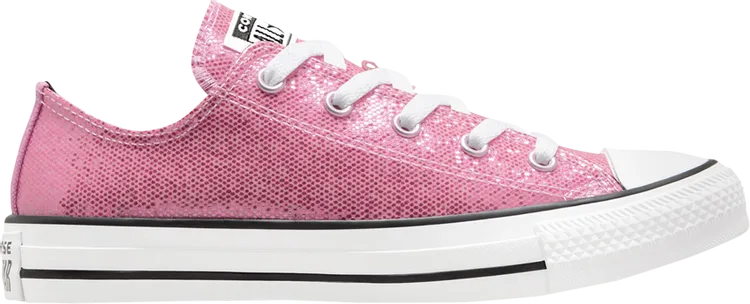 Converse Chuck Taylor All Star Low GS Glitter Sneakers - Pink