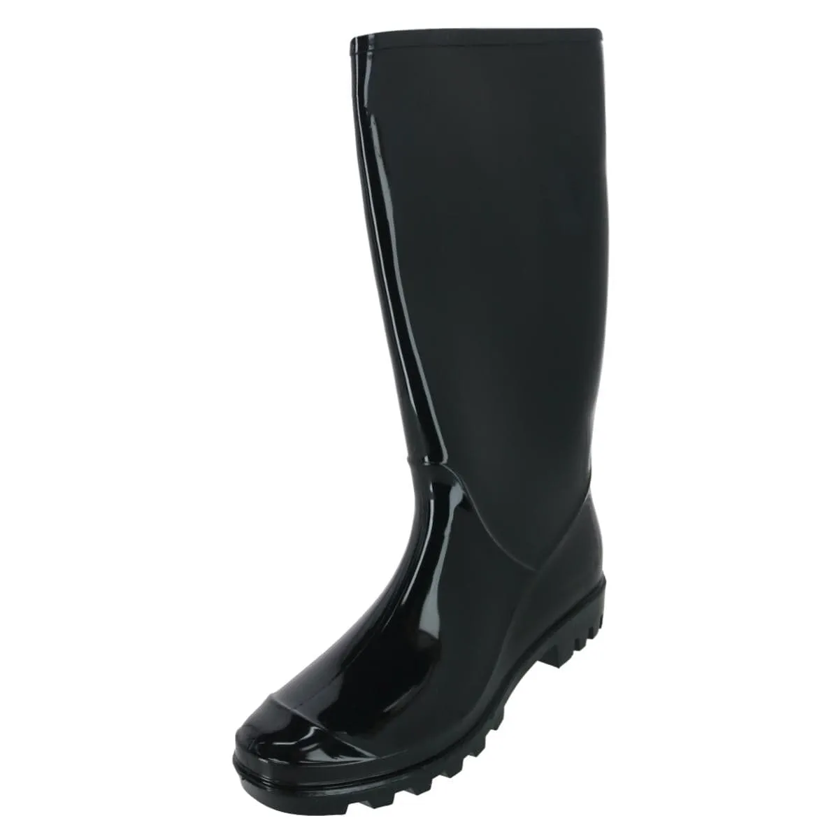 CTM® Women's Solid Color Water Resistant Rain Boots