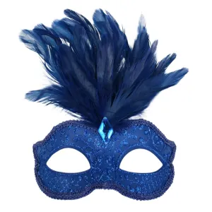 Daniella Feather Mask - Asst Cols