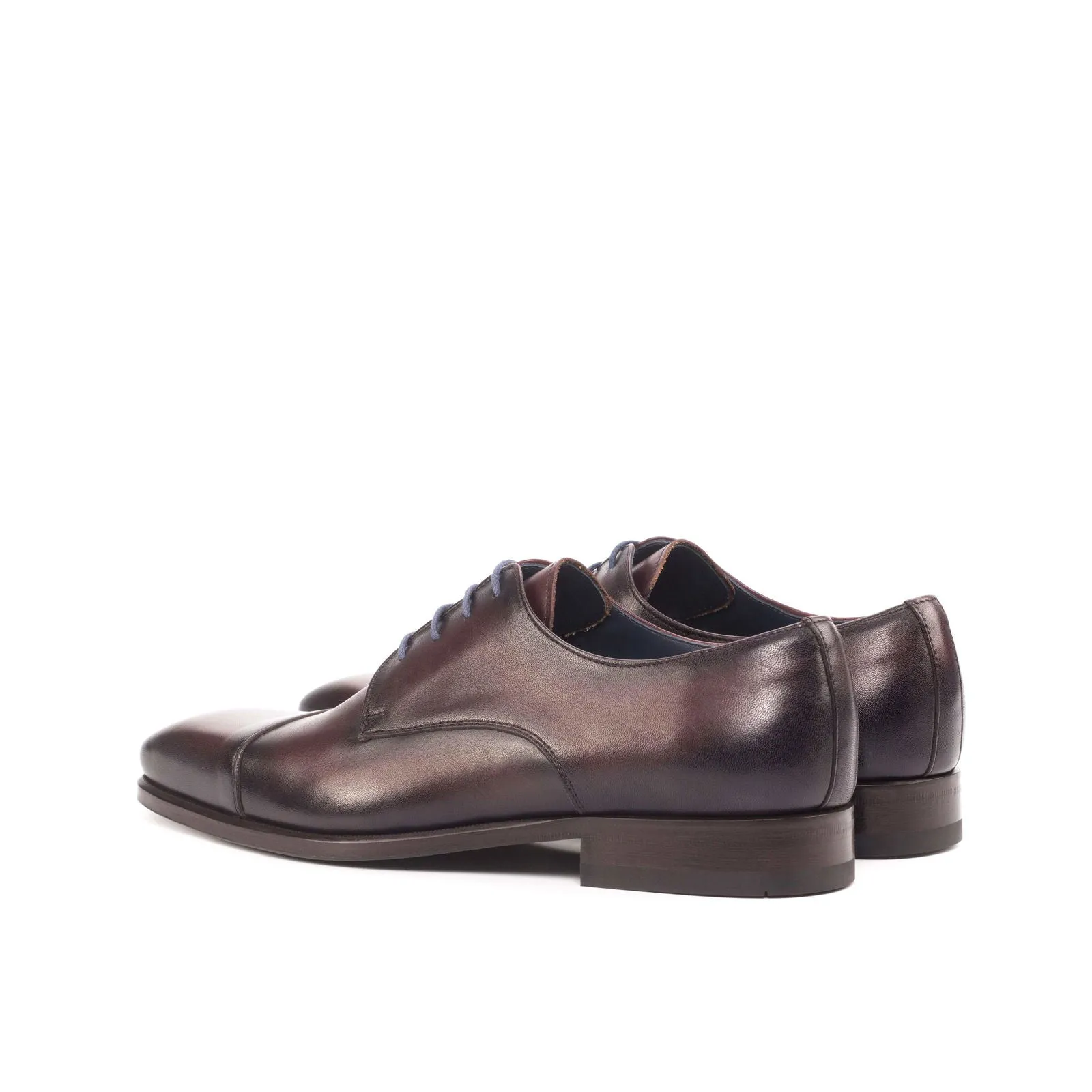 Derby-Painted Calf, Burgundy