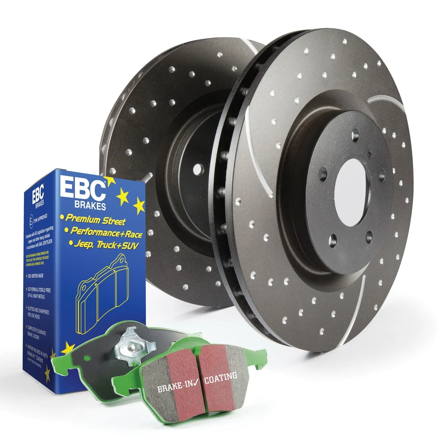 EBC Brakes S10KF1052 S10 Kits Greenstuff 2000 and GD Rotors