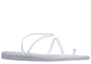 Eleftheria Jelly Glitter Sandals Clear/Silver